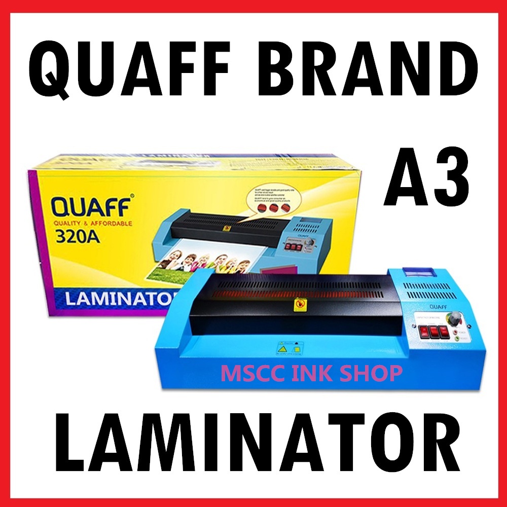 Quaff Brand Laminator Machine A3 A4 Hot Cold Reverse 220v Laminator