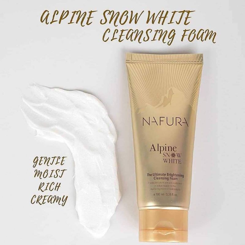 NAFURA ALPINE SNOW WHITE CLEANSER FOAM 100ML Shopee Malaysia