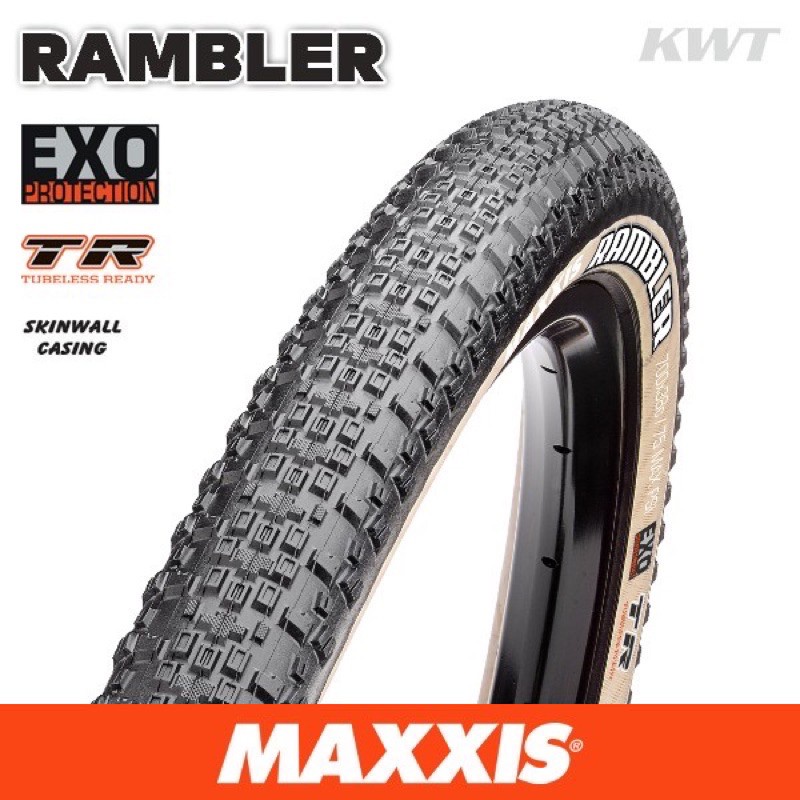 Maxxis Rambler 700c X 40mm Gravel Bike Tires – Set Of 2, Tubeless Ready, Black - View #4