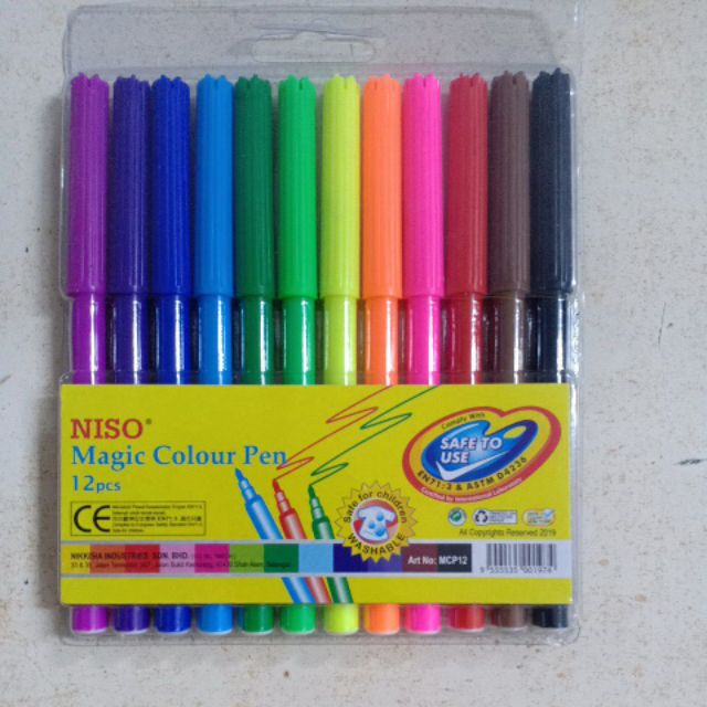 NISO Magic Colour Pen 12 Colour
