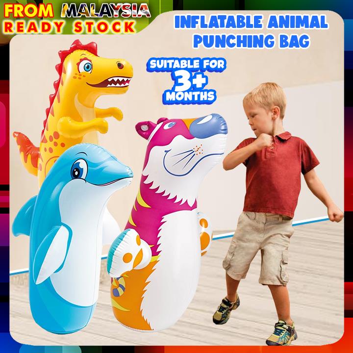 Intex 3D Bop Bag Inflatable Blow Up Punching Bags Toys (Dolphin)