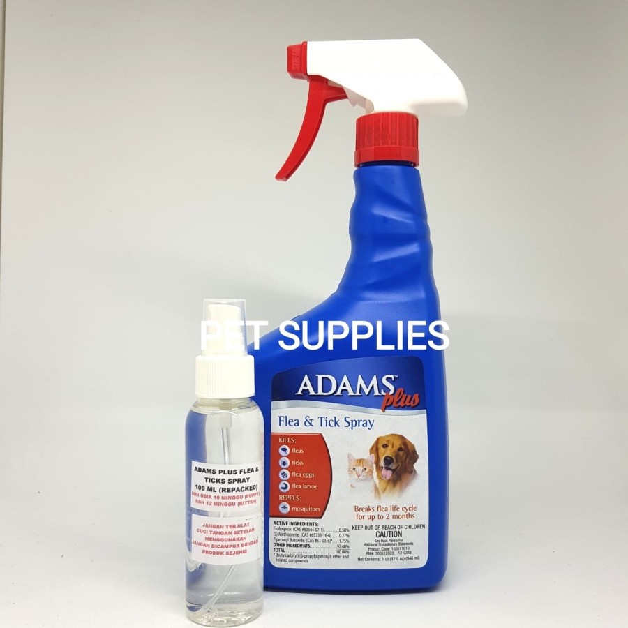 Powerful Cat Dog Lice Medicine ADAMS PLUS FLEA & TICK SPRAY (USA
