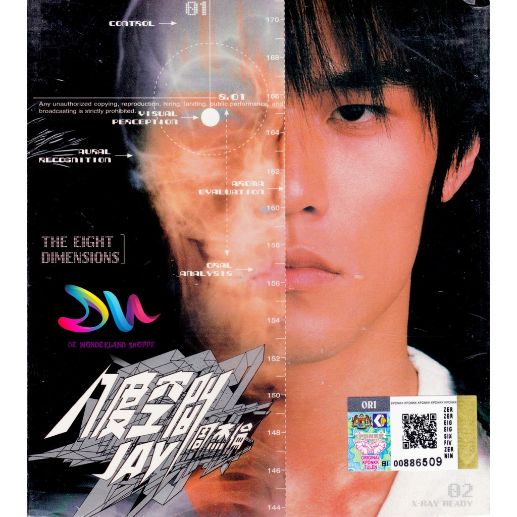 JAY CHOU 周杰伦- THE EIGHT DIMENSIONS 八度空間CD + VCD - MANDARIN