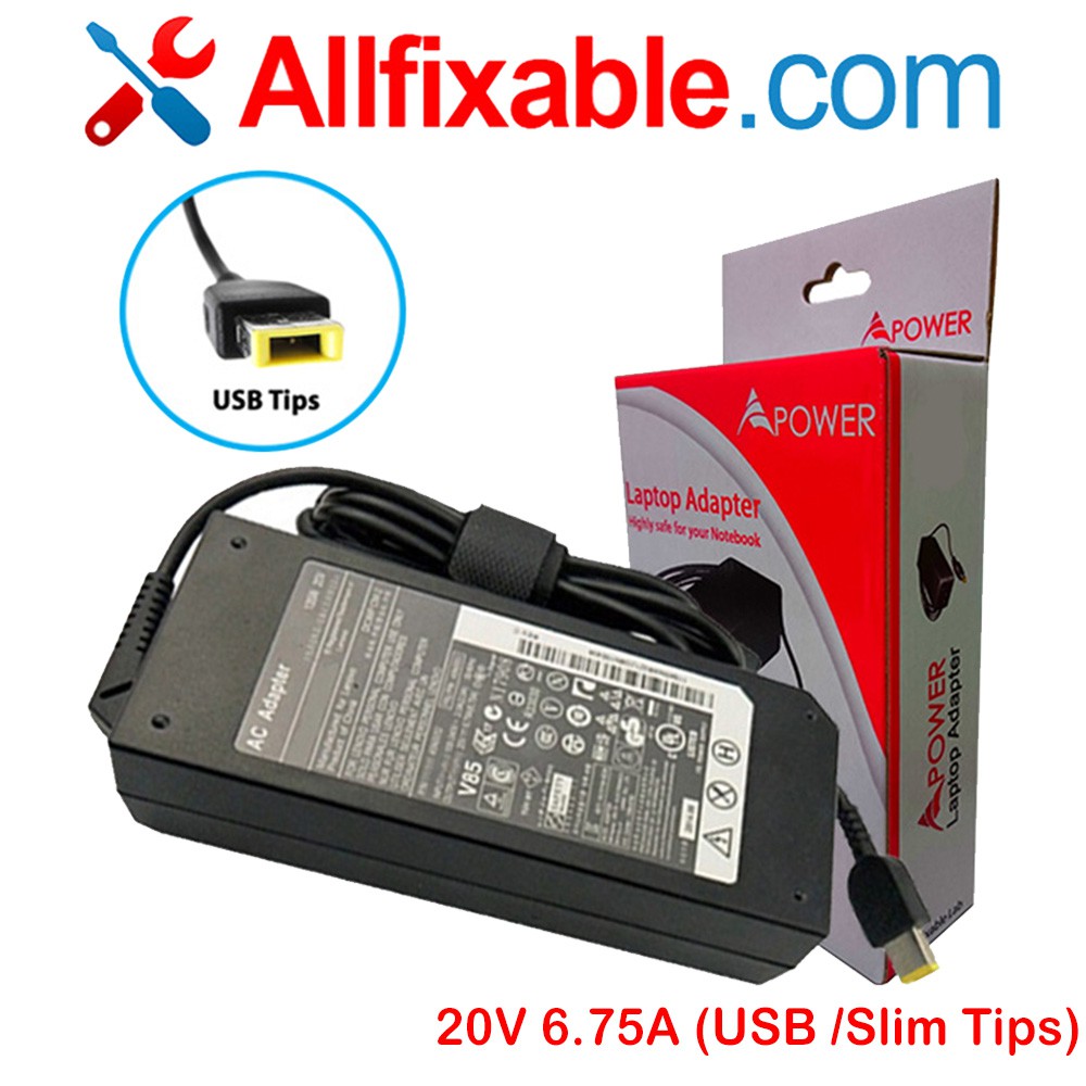 Lenovo Legion Y520 Y520-15IKBN Y720 Y720-15IKN Series 20V 6.75A (USB Tip)  135W Laptop Replacement Adapter Shopee Malaysia
