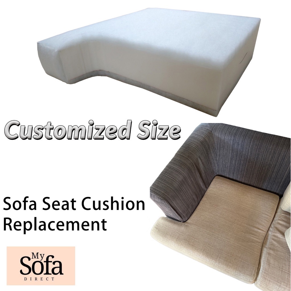 Sofa seat cushion replacement high density foam custom make kusyen ganti Shopee Malaysia