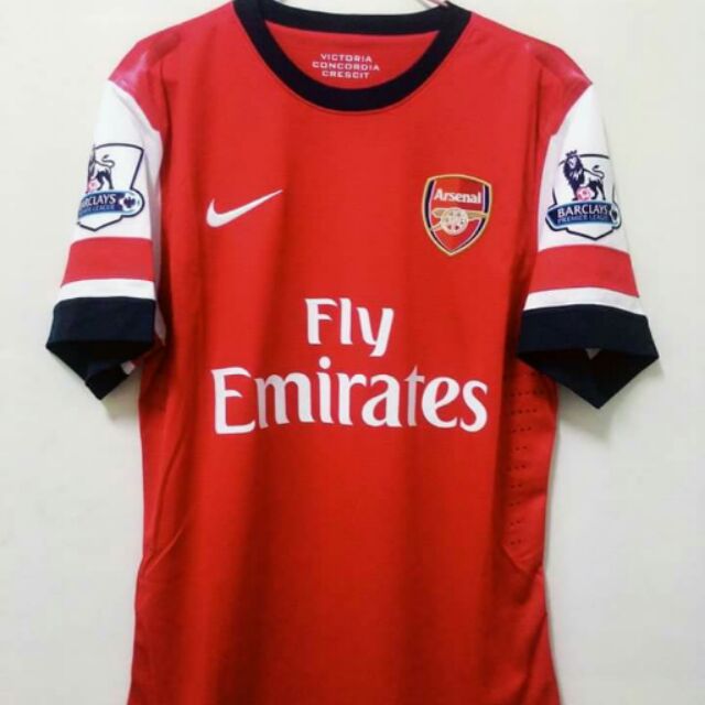 Arsenal 2013 14 Ozil 11 Authentic Home Soccer Jersey Shopee Malaysia