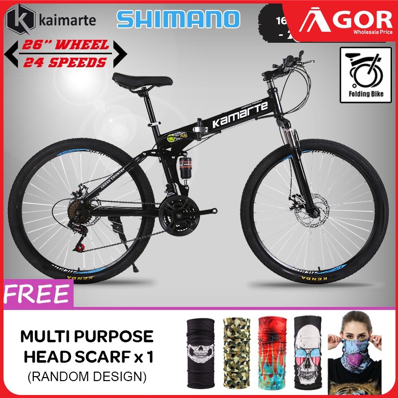 Kaimarte folding best sale mountain bike