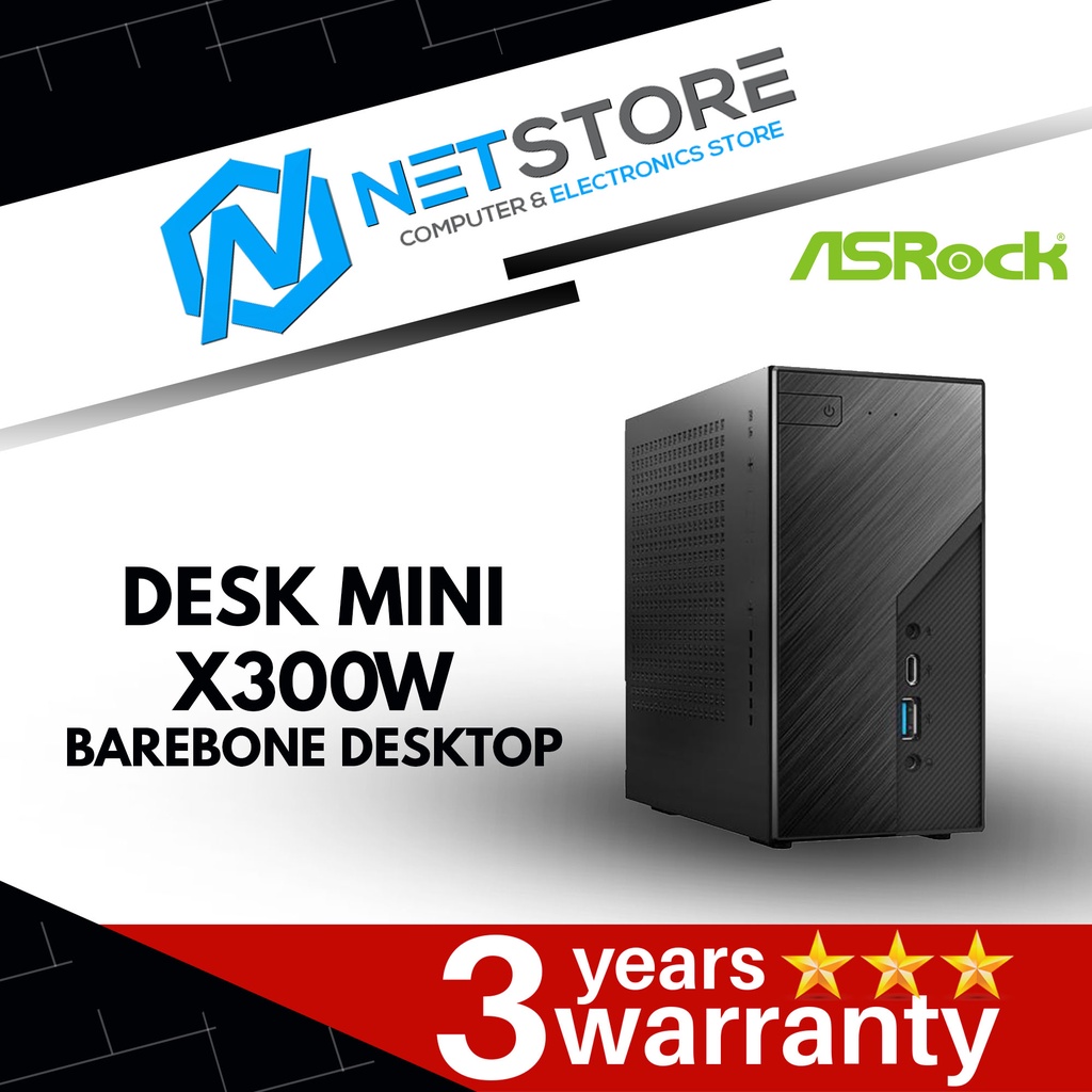 ASROCK DESKMINI X300W DESKTOP BAREBONE - AMD AM4 SOCKET CPU | Shopee ...