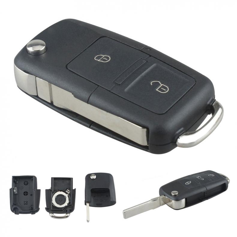 3 Buttons Remote Replacement Car Flip Key for Volkswagen | Shopee Malaysia
