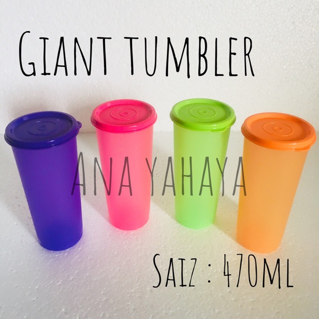 Tupperware Giant Tumbler 4pcs Shopee Malaysia