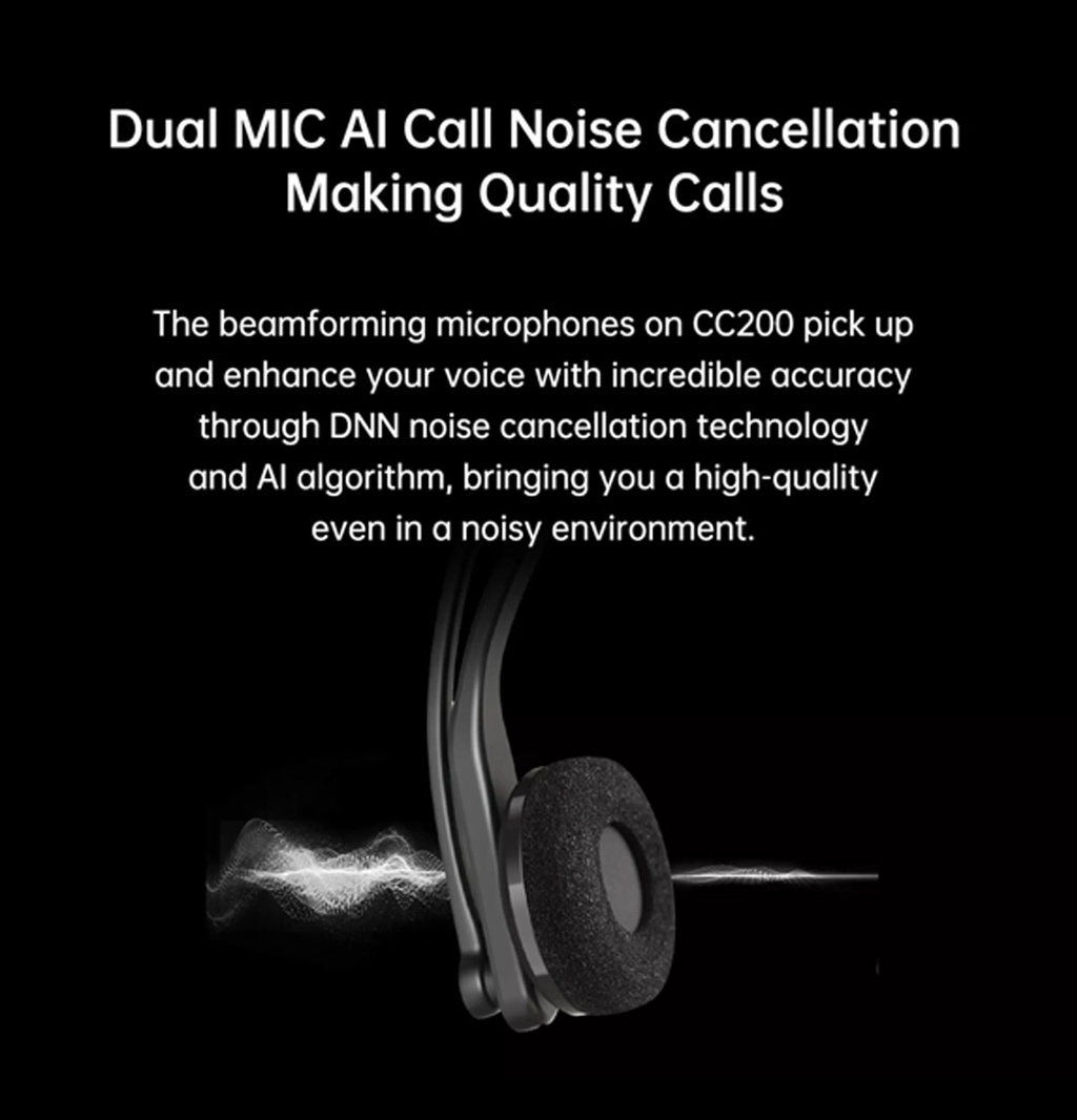 Edifier CC200 Wireless Mono Headset - Bluetooth V5.0 | Dual Mic | 64 ...