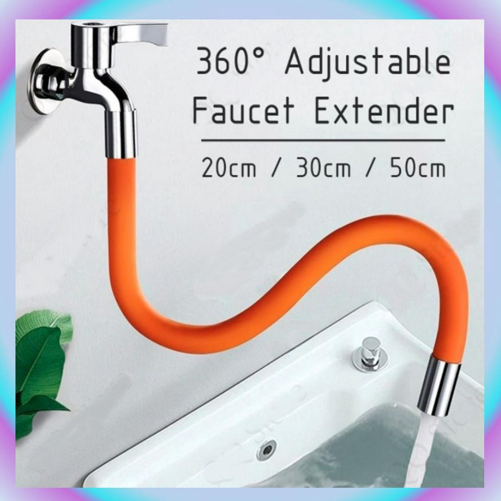 Faucet Extender Silicone Flexible Hose Faucet 360 Degree Rotatable Pipe
