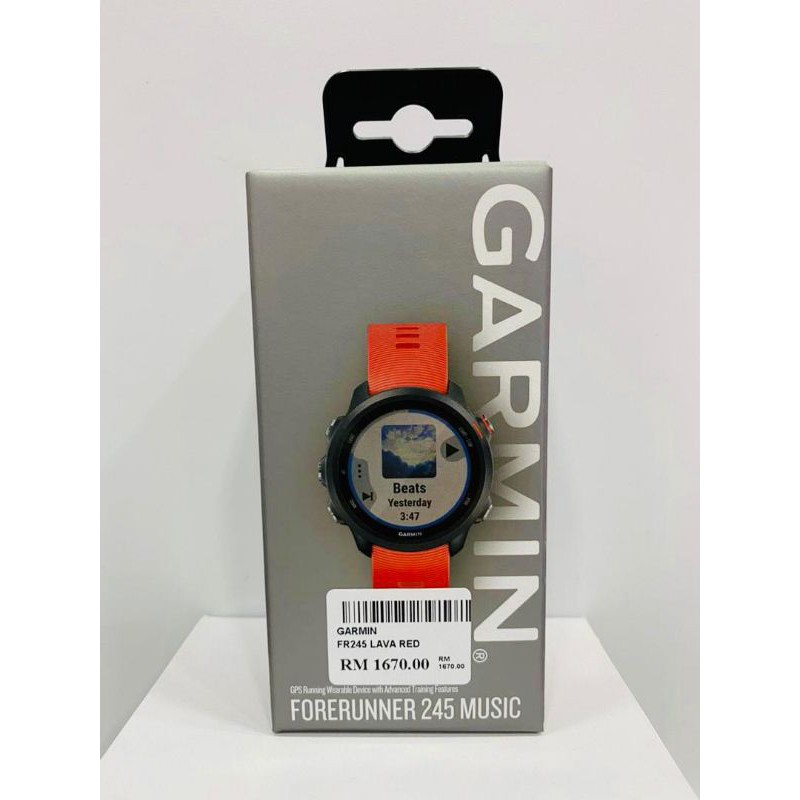 Garmin forerunner 245 music lava red sale