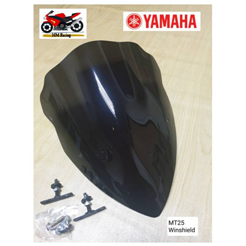 YAMAHA MT25 MT-25 - WINDSHIELD 34CM BLACK (READY STOCK KL SABAH SARAWAK ...