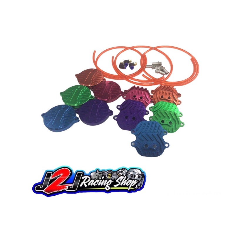 Large set of valve caps + CNC W125 drain holes, 4 valve caps with