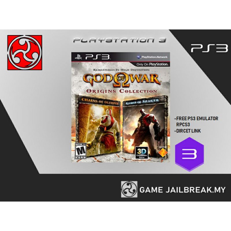 PS3 God Of War Origins Collection Digital Download (PKG/ISO File