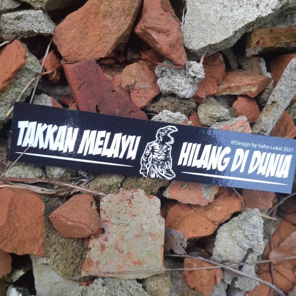 Sticker Takkan Melayu Hilang Di Dunia 18 | Shopee Malaysia