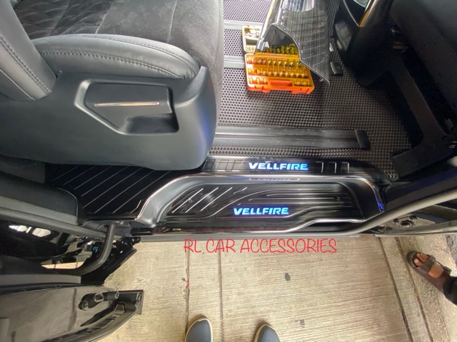 Toyota alphard Vellfire ANH20 AGH30 Ah40 foot door side step led scuff ...