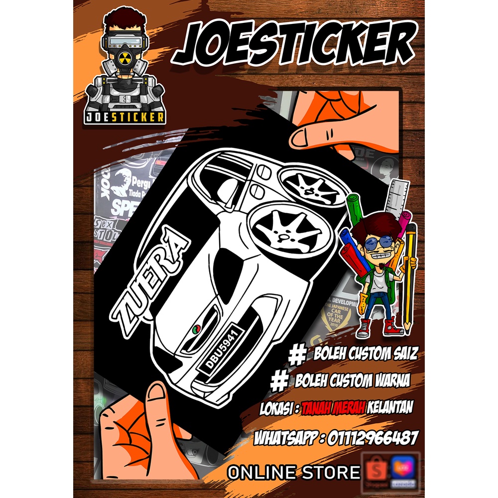 sticker viva 1000/850/660 boleh letak nama dan no plat | Shopee Malaysia