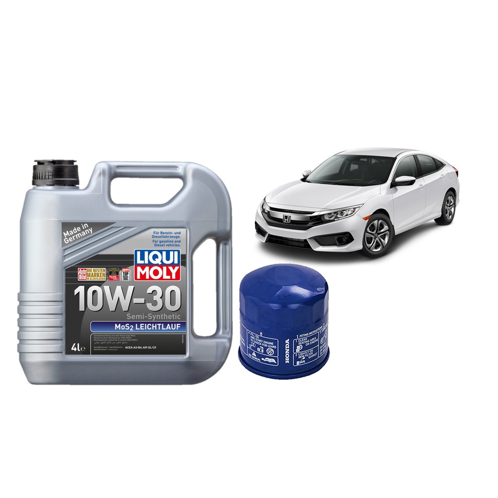 Honda Civic 1.8 Semi Synthetic Bundle using Liqui Moly 10W30 MoS2