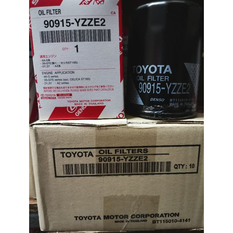 GENUINE TOYOTA OIL FILTER 90915-YZZE2 | Shopee Malaysia