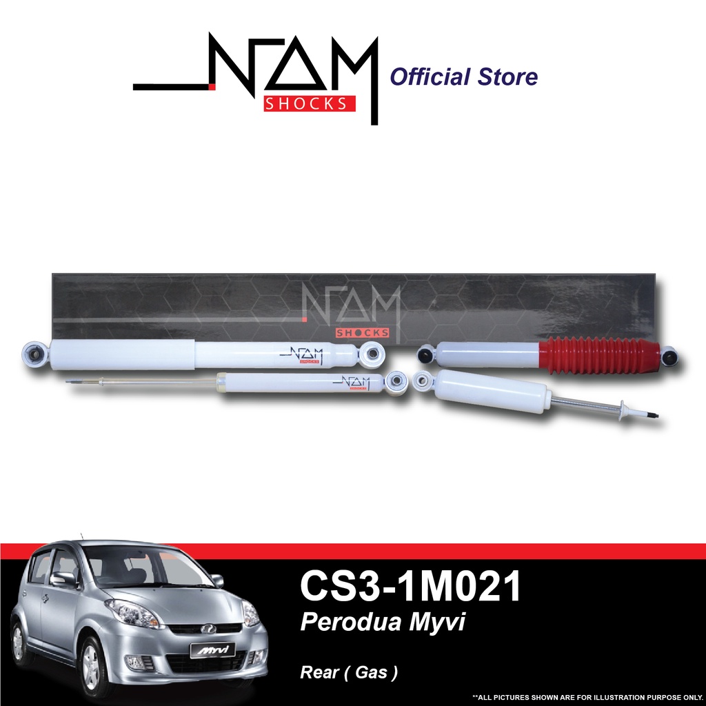 Nam Shocks Absorber Rear (Gas) for Perodua Myvi CS3-1M021 (1set ...
