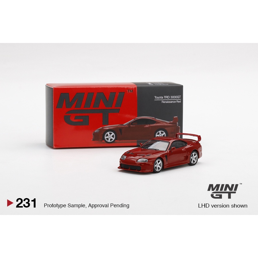 MINI GT #231 1/64 Toyota TRD 3000GT Renaissance Red | Shopee