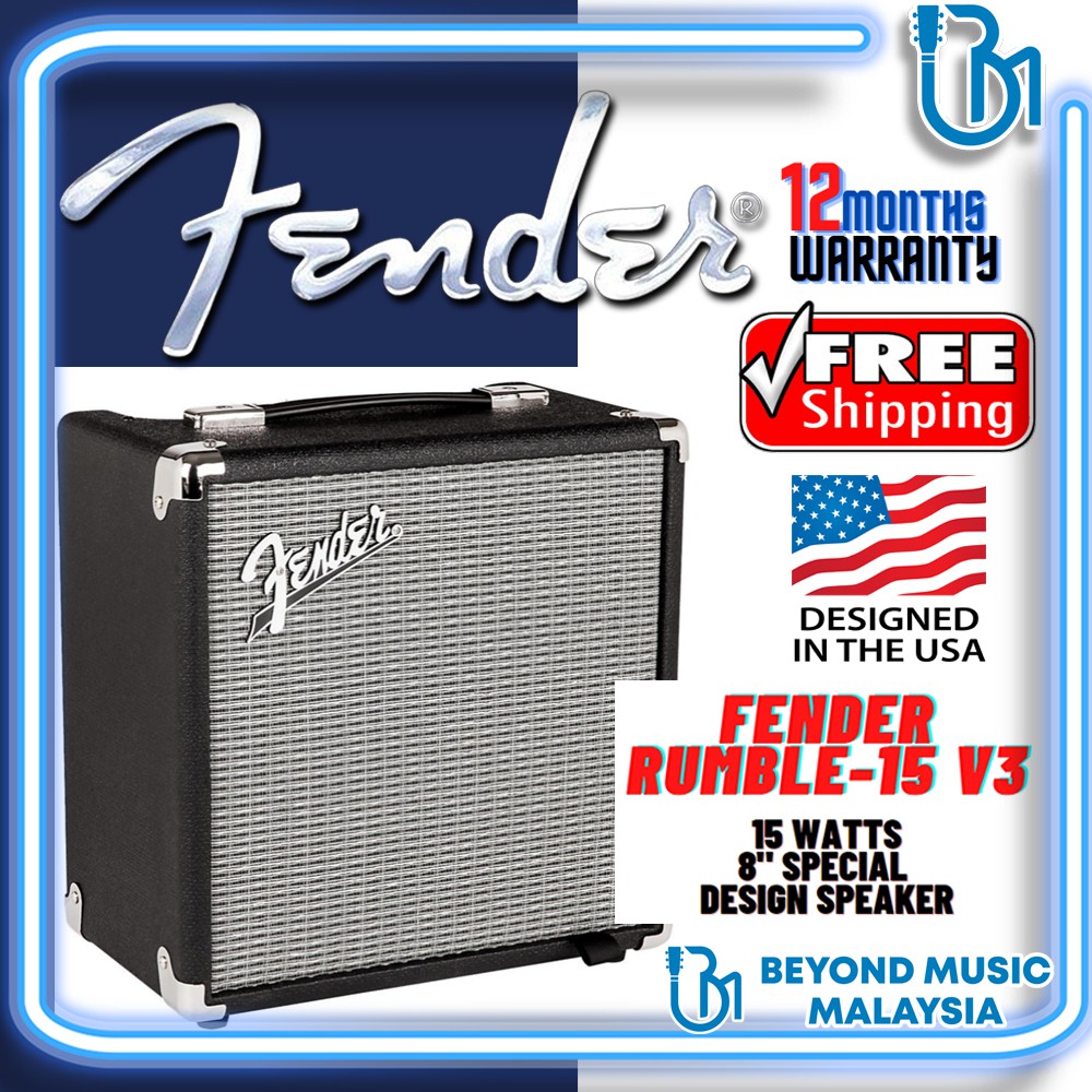 Ampli Basse Fender Rumble 15 - 15W - HP 8 Pouces - Occasion - Modèle 684