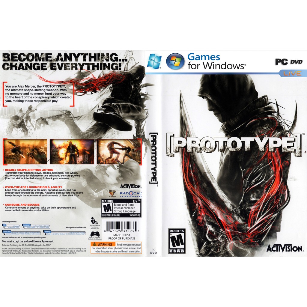 Prototype 1 PC GAME DVD | Shopee Malaysia