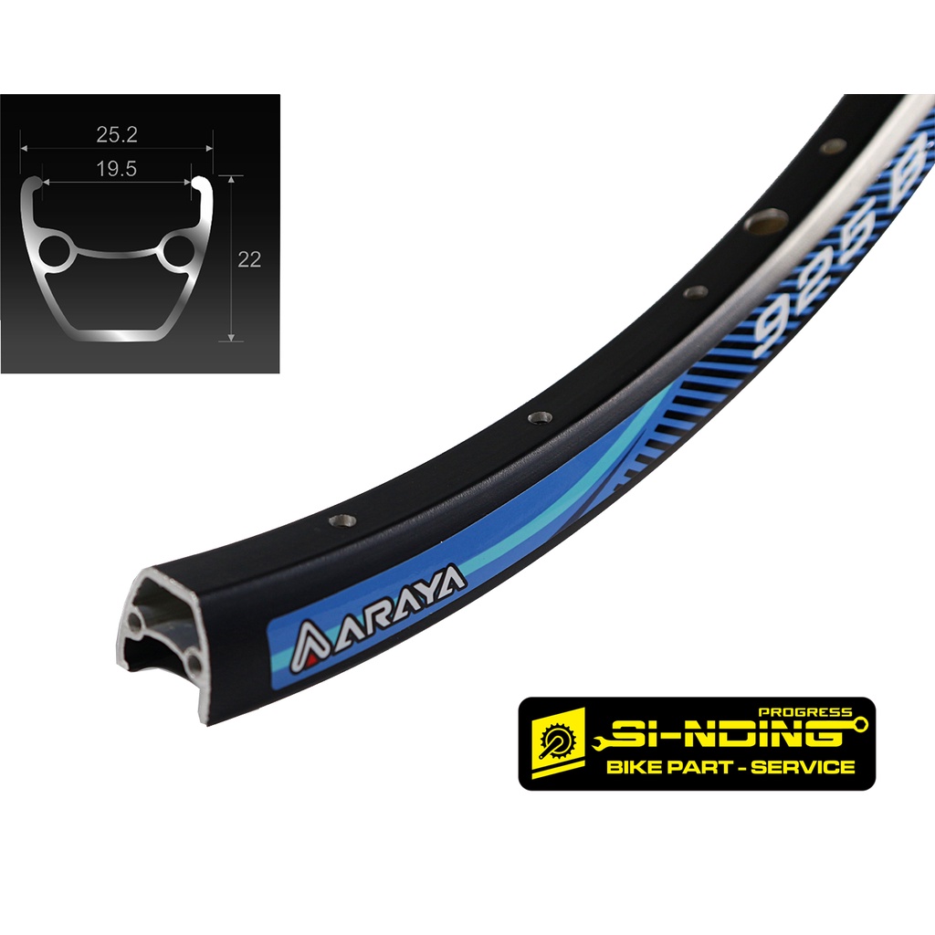 Mtb Araya 925B 26inch Bicycle Rims 32hole 925B Double Wall Etrto 559 ...