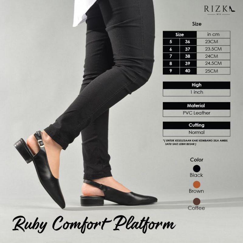 🔥🔥READY STOCK 🔥🔥 RUBY WEDGES PLATFORM BY RIZKA | Shopee Malaysia