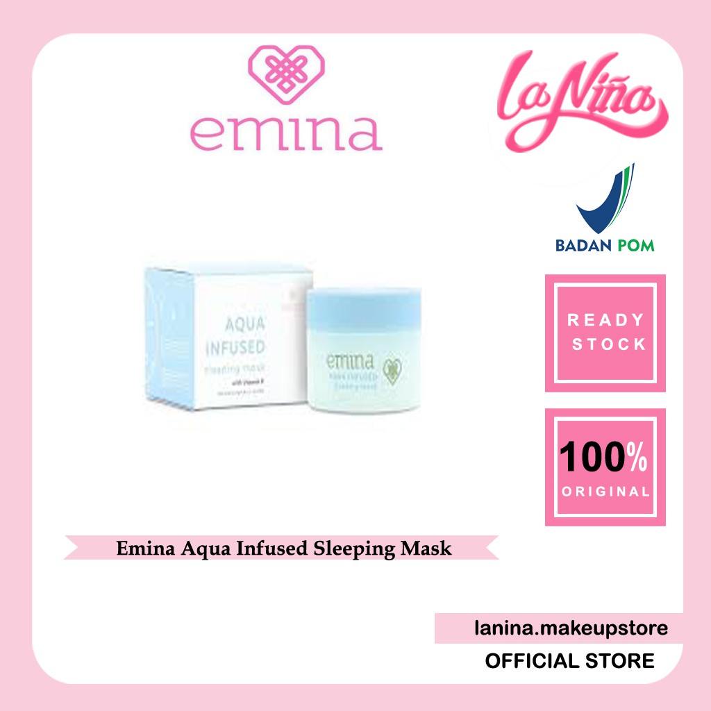 Emina Aqua Infused Sleeping Mask Shopee Malaysia