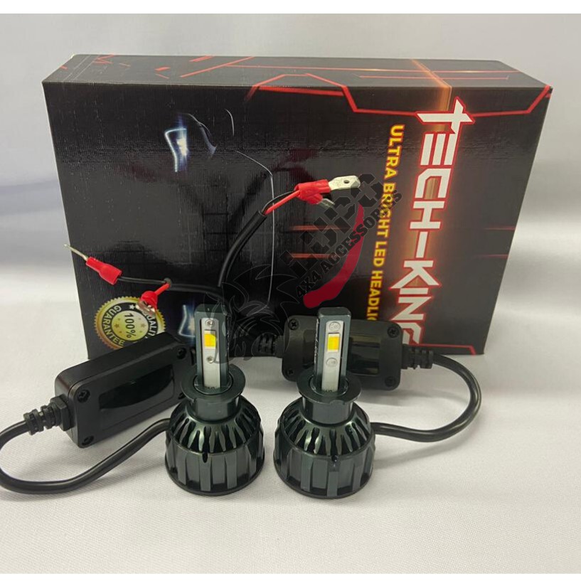 TECH-KING LED HEADLIGHT BULB 3 COLOUR | Shopee Malaysia