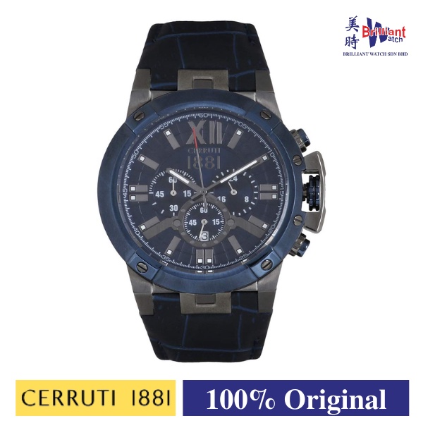 CERRUTI 1881 Chronograph Men Watch CTCRA145SUBL03BL Shopee Malaysia