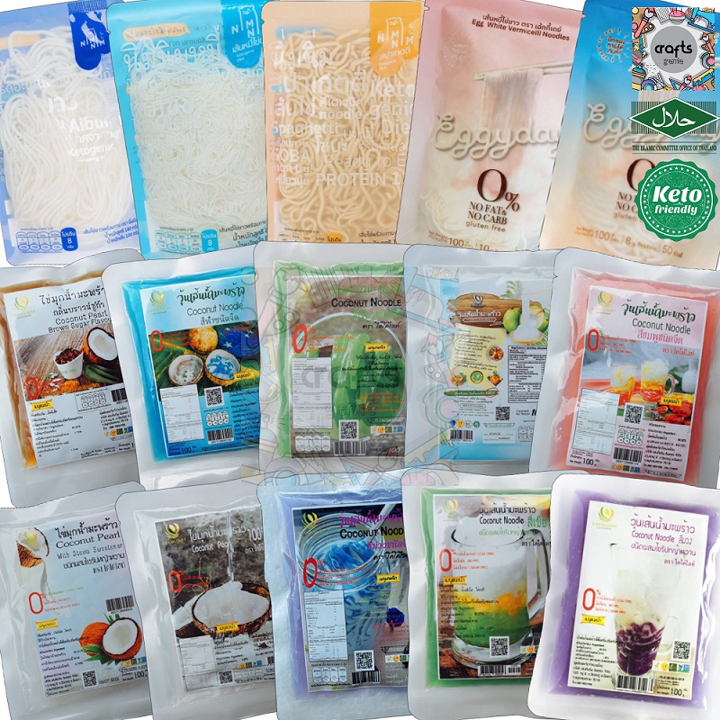 NIMNIM Egg White Noodles 180g/EGGYDAY Egg White Noodles 100g/ Coconut