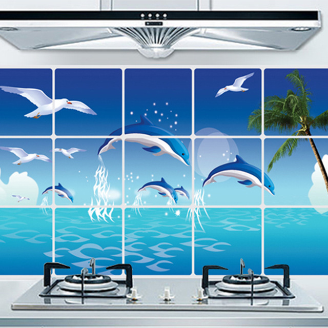 70*45cm kitchen Antioil Wallpaper stickers Fruit PVC stickers creative home decoration wall