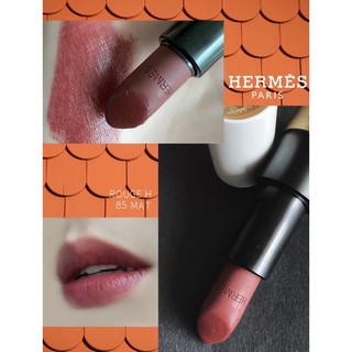 Hermes Rouge Matte Satin Lipstick 4-Color Sample #85/33/64/21 New