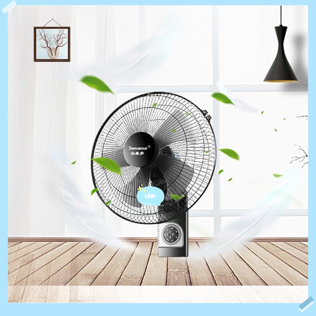 🔥Ready Stock🔥Fan Wall Mounted Electric Fan Remote Control 16 Inch