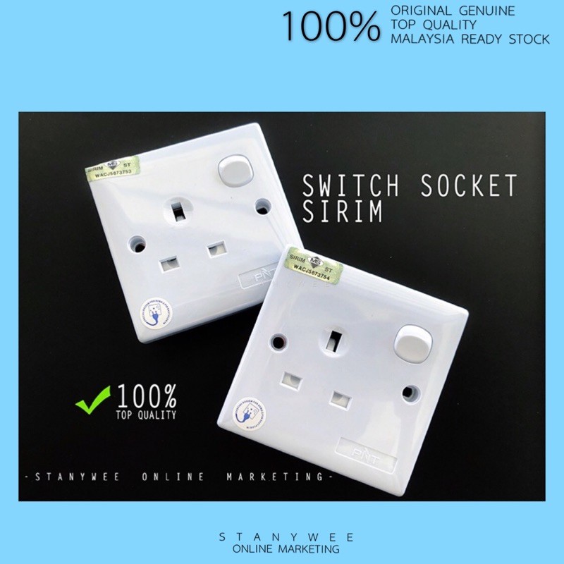 Switch Socket SIRIM (Malaysia ready stock) | Shopee Malaysia