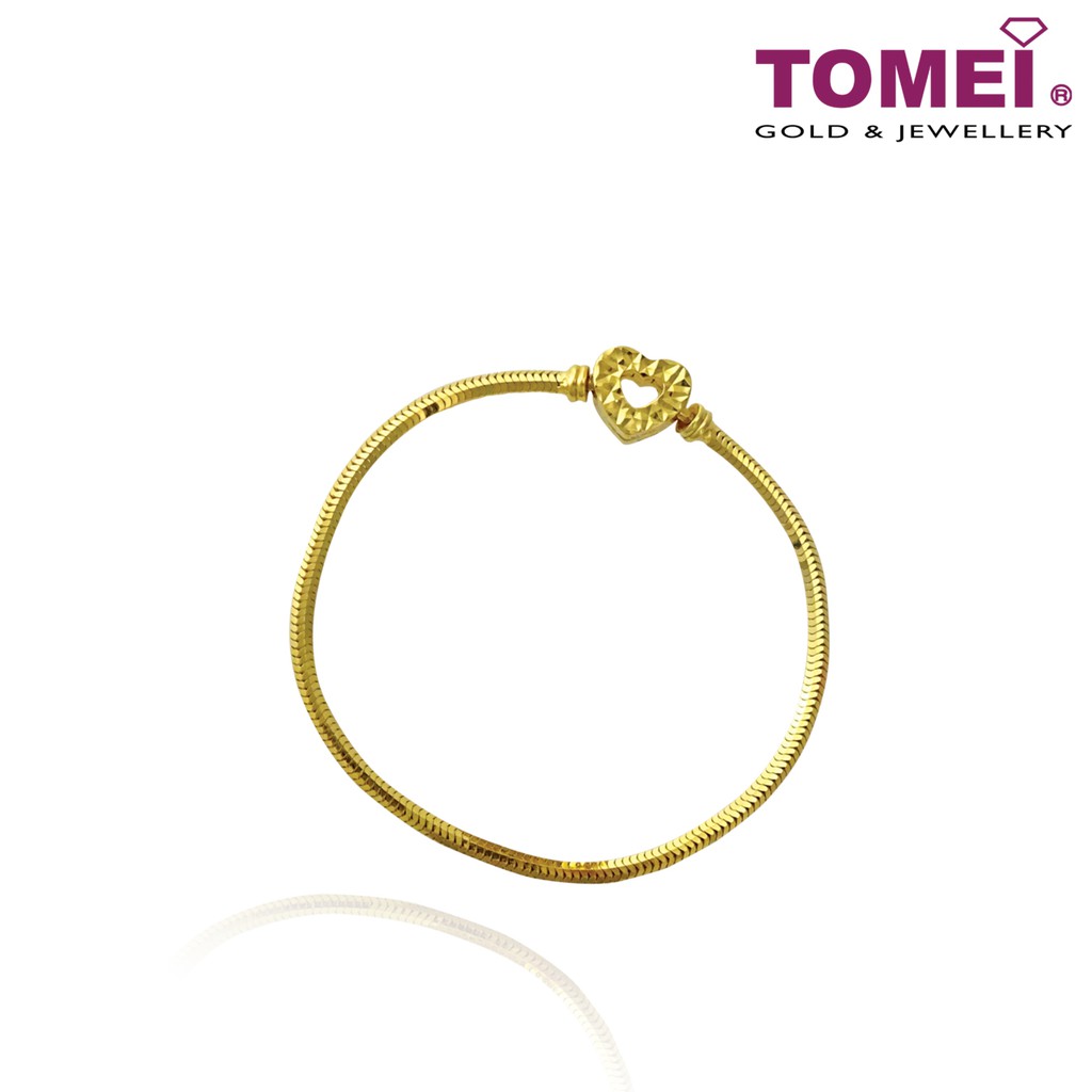 TOMEI Chomel Love Bracelet Yellow Gold 916 Shopee Malaysia
