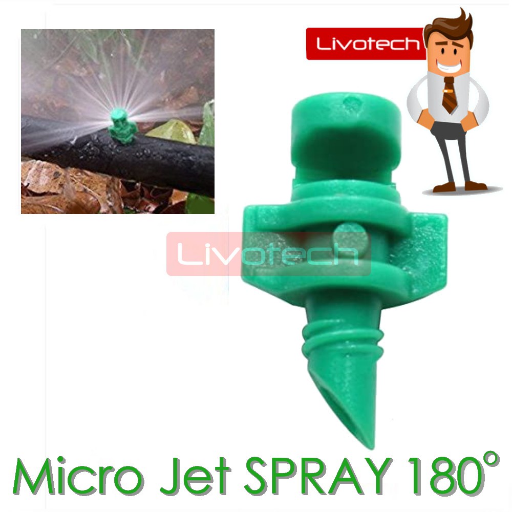 180 Micro Jet Sprayer Degree Spray Nozzle Degree Aeroponic Sprinkler ...