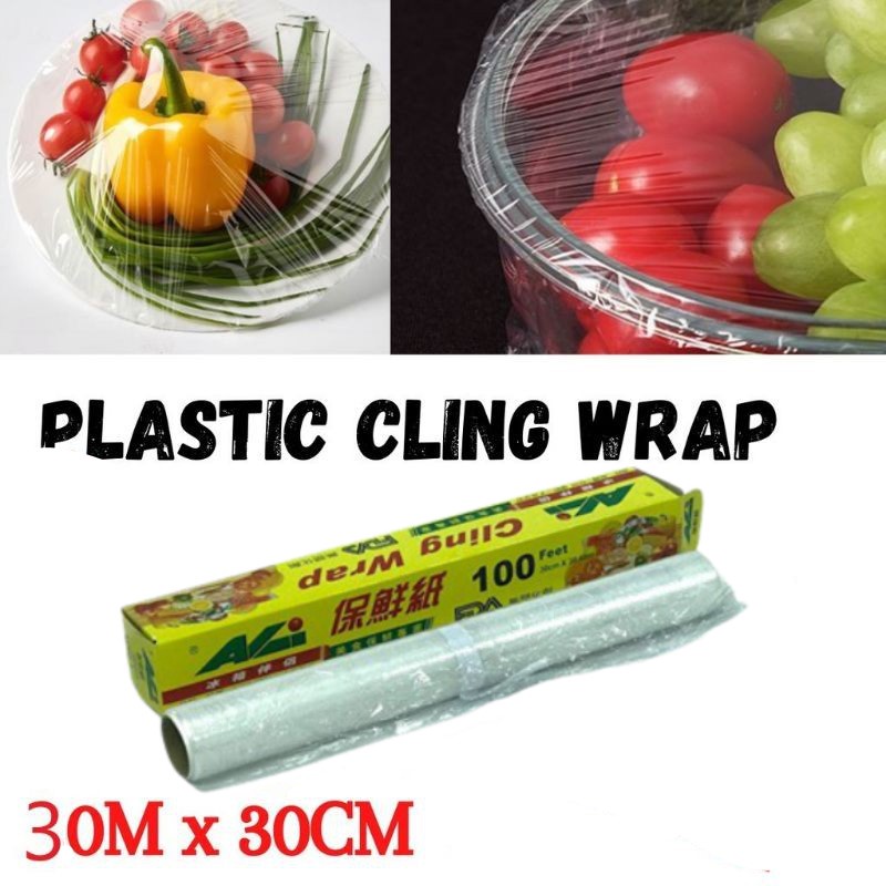 Clear plastic best sale wrap for food