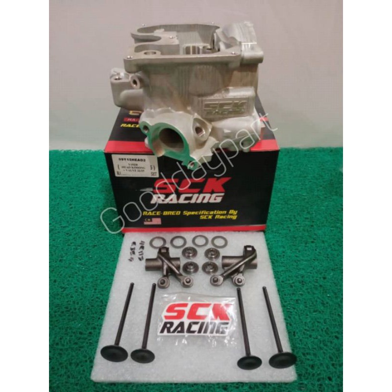 SCK RACING Y15ZR 22MM/25MM RACING HEAD( WITH VALVE /ROCKER ARM / VALVE ...
