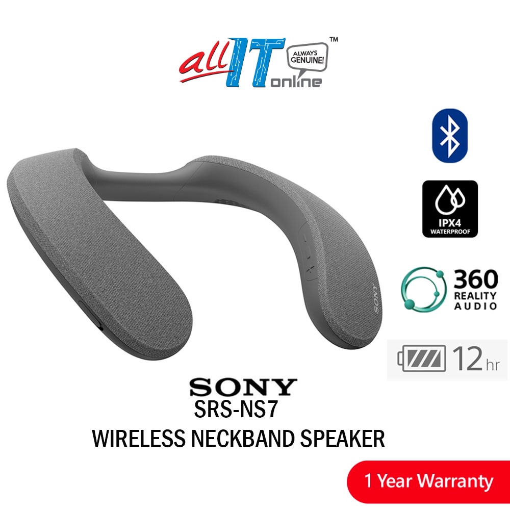 Sony SRSNS7 Wireless Neckband Speaker Shopee Malaysia