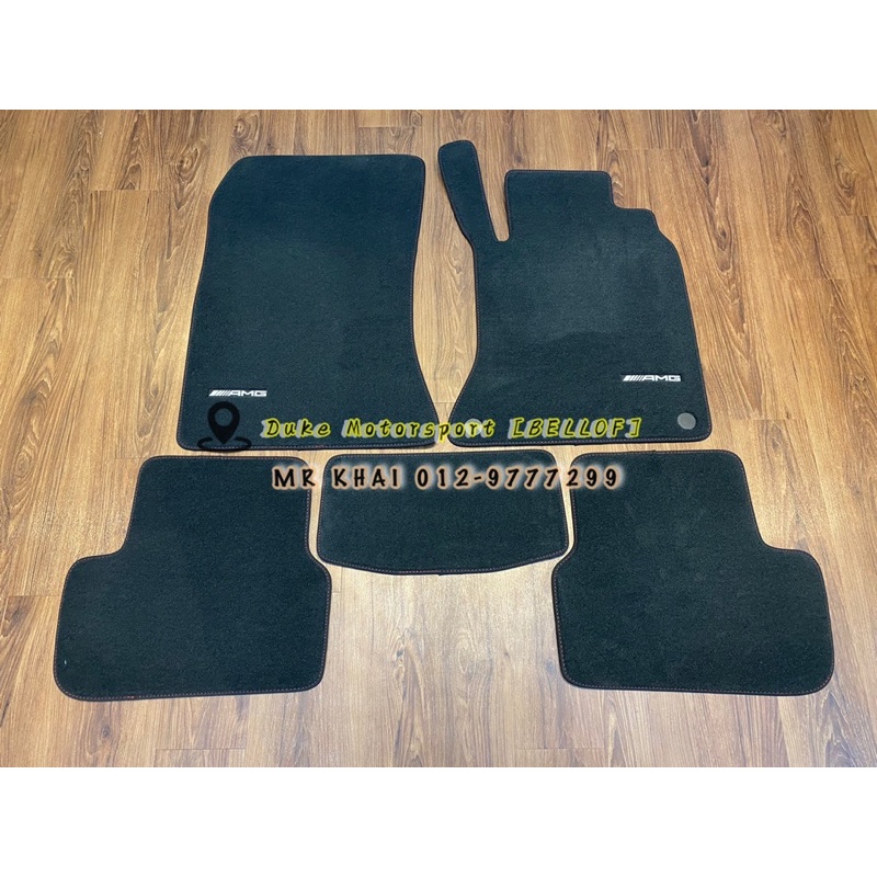 Mercedes Benz W176 A45 AMG Floor Mat Car Carpet OEM Red Line Floormat