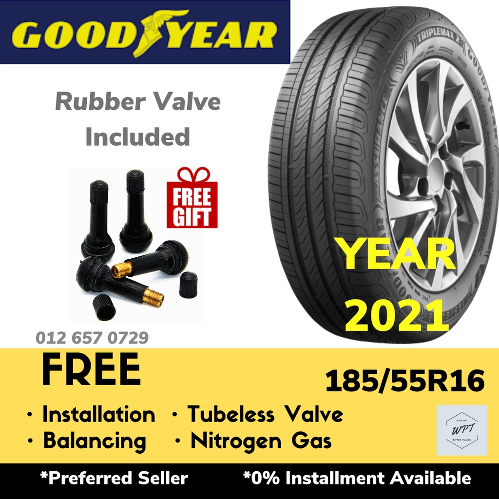 185/55R16 GOODYEAR Assurance TripleMax 2 (Installation) New Tyre Tayar ...