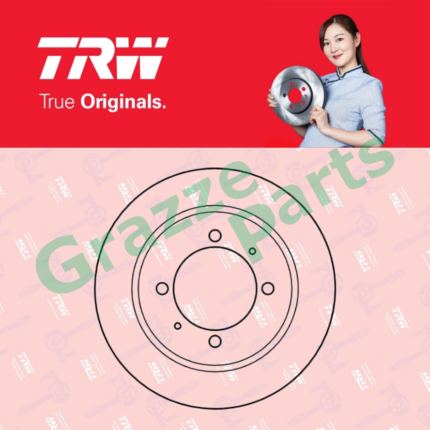(2pc) TRW Disc Brake Rotor Rear for DF4082 Proton Waja 4 Holes (260mm) Shopee Malaysia
