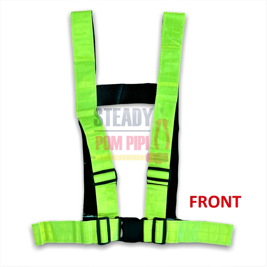 HEAVY DUTY SAFETY REFLECTIVE STRAP VEST / BAJU KESELAMATAN / TALI ...