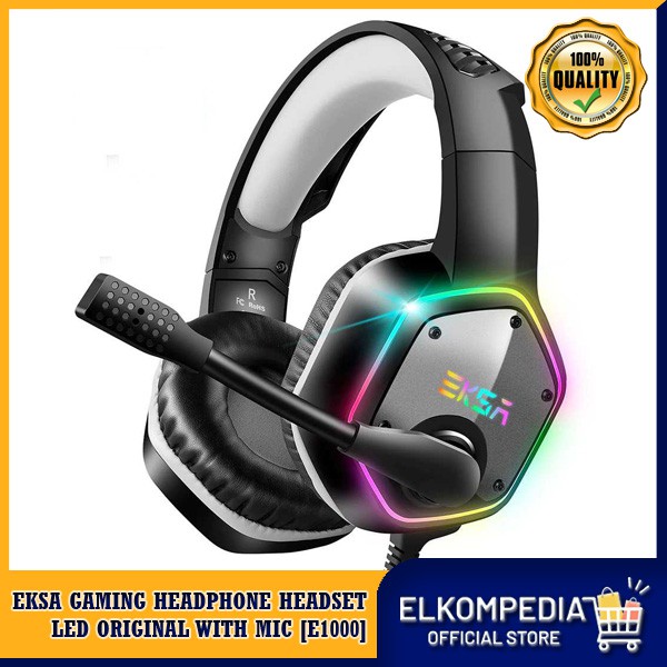 Exsa GAMING HEADPHONE LED ORIGINAL WITH MIC (E1000) | Shopee Malaysia