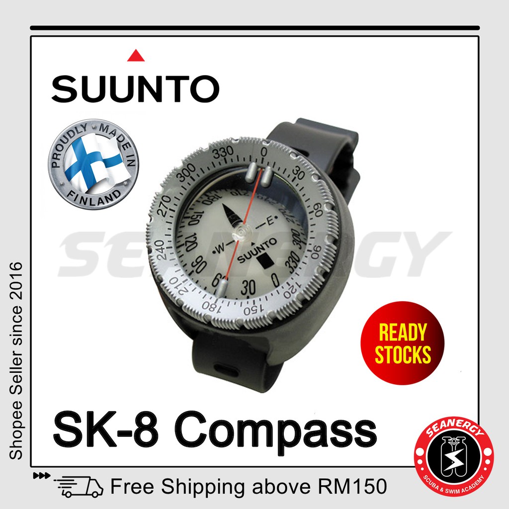 Suunto Compass SK8 Compass SK8 Wrist Mount Compass for Scuba Diving